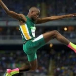 Luvo Manyonga, South African athlete, who came from a poverty stricken background and battled drug addiction.